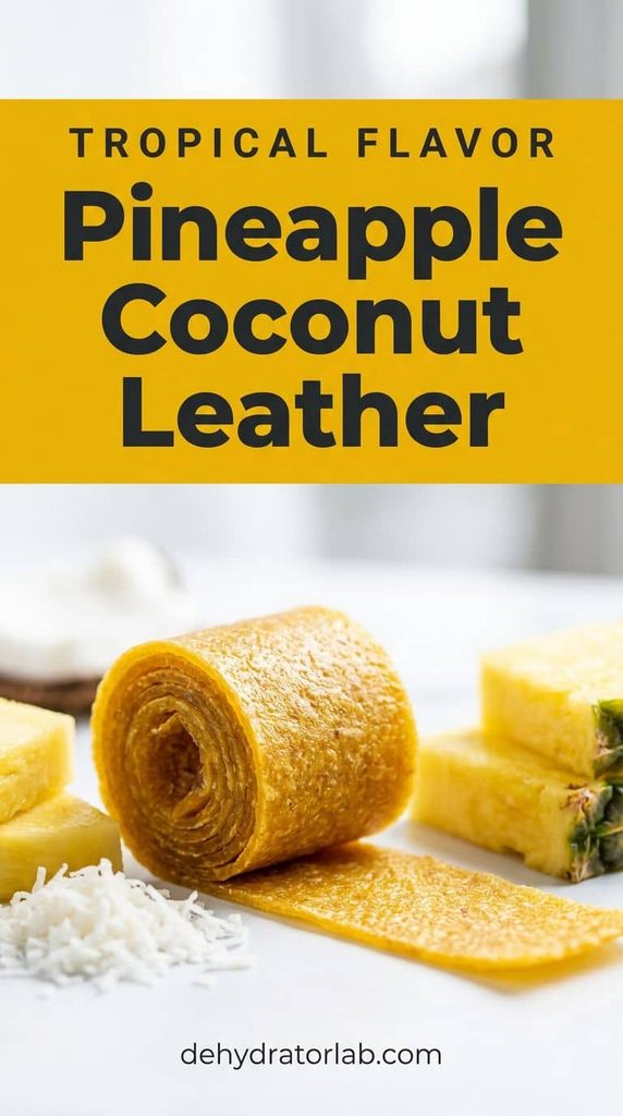 pineapple coconut fruit leather