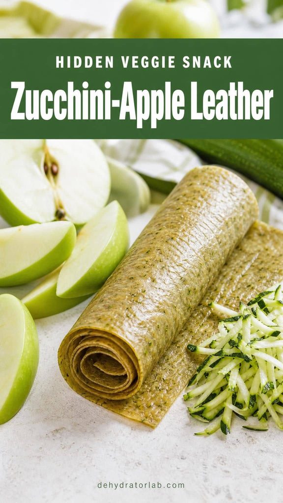 zucchini-green apple fruit leather